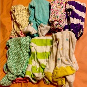 Bundle of 7  pajamas — all 9 months.